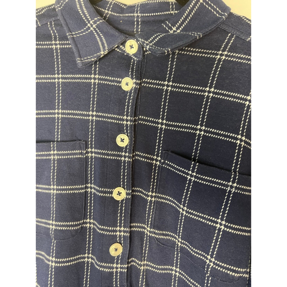 Women's Lands' End Plaid Dress Size XL Blue - Picture 7 of 8